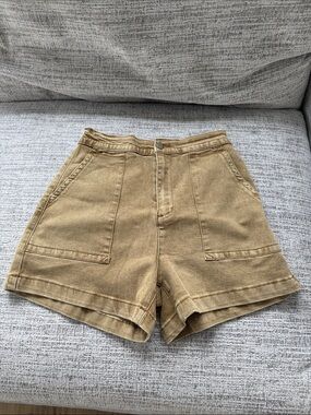 High-Waist Jean Shorts